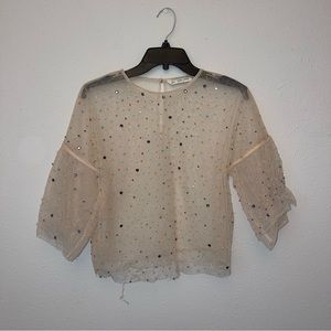 Zara Sheer top